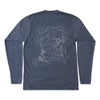 Rocky Mountain National Park Map Long-Sleeve Unisex Tee