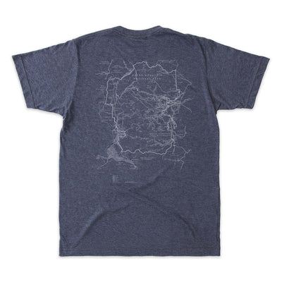 Rocky Mountains National Park Map Unisex Tee