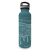 San Juan, Puerto Rico Line Map Insulated Water Bottle