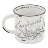 Shenandoah National Park Line Map Camp Mug - McGovern & Company