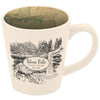 Silver Falls State Park Vintage Map Latte Mug