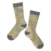 Silver Falls State Park Vintage Map Socks