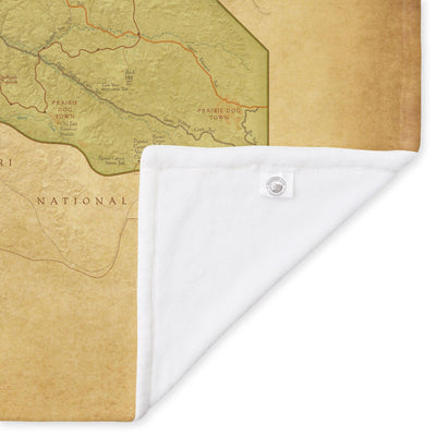 Theodore Roosevelt National Park Map Blanket