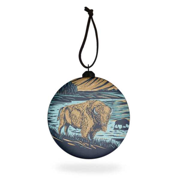 Theodore Roosevelt National Park WPA Flat-Globe Ornament - McGovern Outdoor