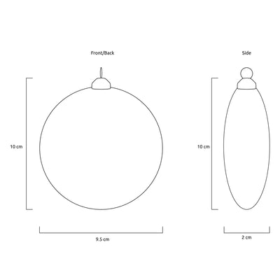 Yellowstone WPA Flat-Globe-Shaped Ornament