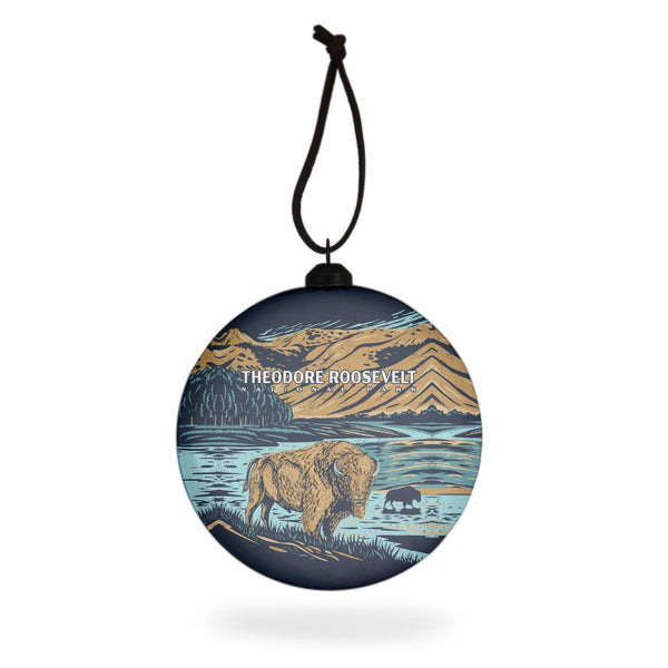 Theodore Roosevelt National Park WPA Flat-Globe Ornament - McGovern Outdoor