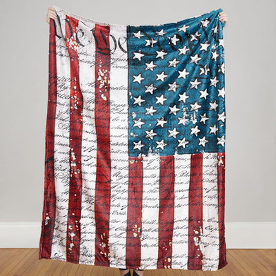 US Flag Plush Blanket - McGovern & Company