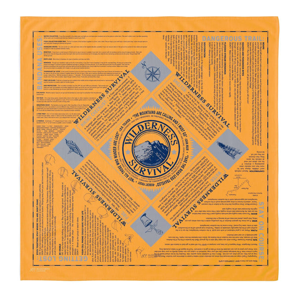Wilderness Survival Cotton Bandana