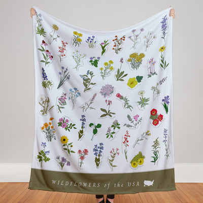 Wildflowers of the USA Blanket