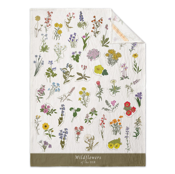 Wildflowers of the USA Flour Sack Towel