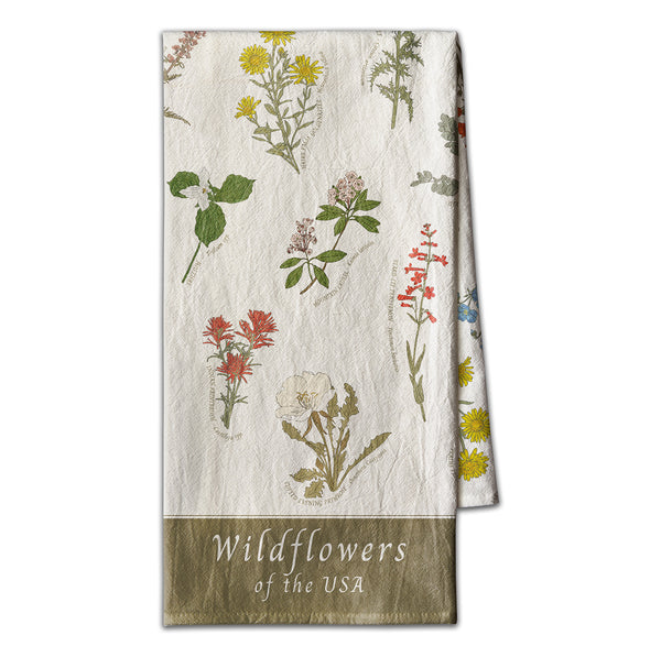 Wildflowers of the USA Flour Sack Towel