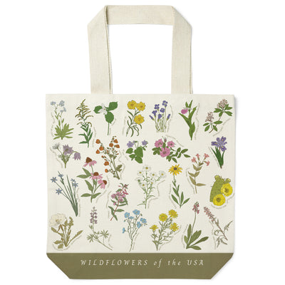 Wildflowers of the USA Recycled Canvas Tote Bag