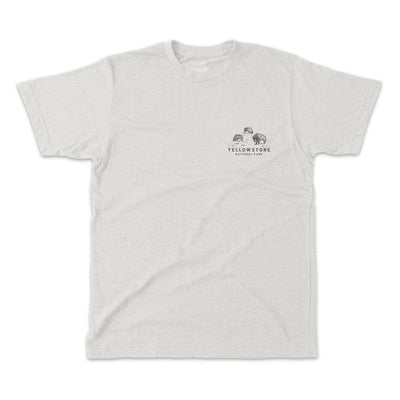 Yellowstone Aerial Illustration Short-Sleeve Unisex Tee