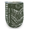 Yellowstone Aerial Illustration Wine Tumbler