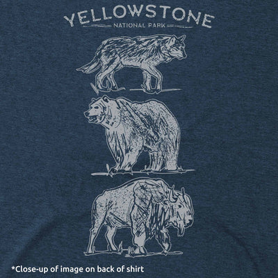 Yellowstone Illustrated Drawing Short-Sleeve Unisex Tee