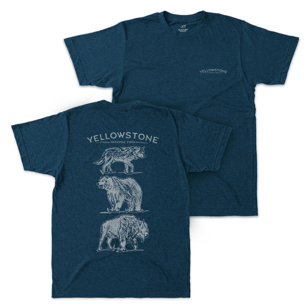 Yellowstone Illustrated Drawing Short-Sleeve Unisex Tee