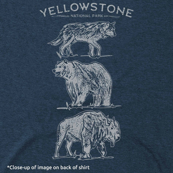Yellowstone Illustrated Drawing Short-Sleeve Unisex Tee
