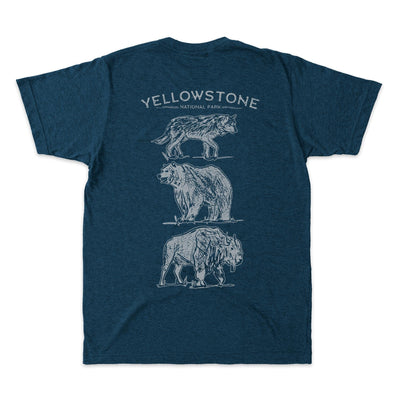 Yellowstone Illustrated Drawing Short-Sleeve Unisex Tee