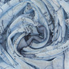 Yellowstone Map Scarf - Bluish Grey and White - McGovern & Company