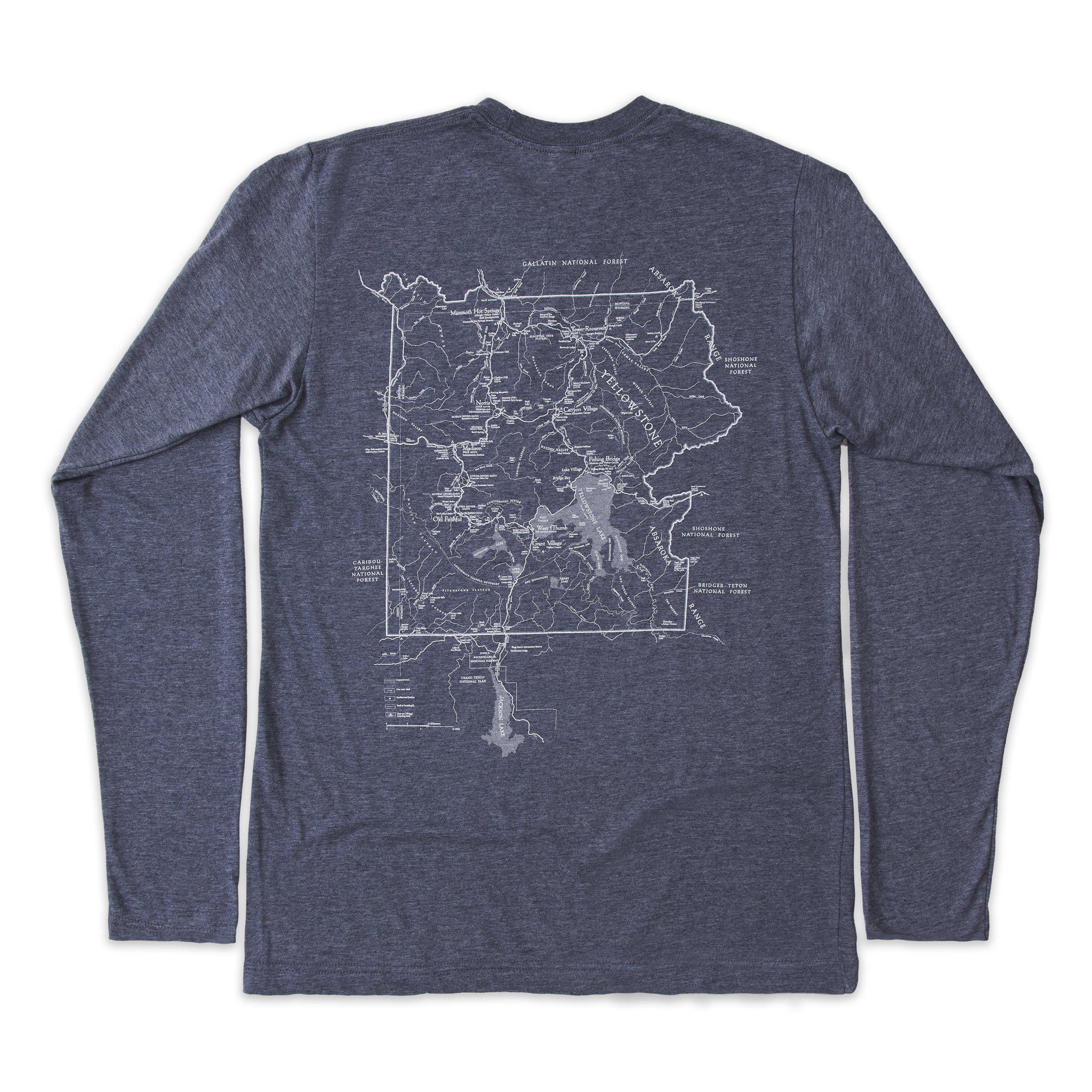 NY State Parks Maple Leaf - Storm Grey - Long Sleeve Tees (Park