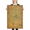Yellowstone National Park Map Poster