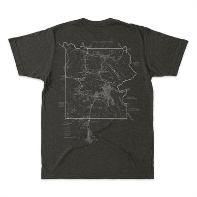 Yellowstone National Park Map Short-Sleeve Tee - McGovern Outdoor