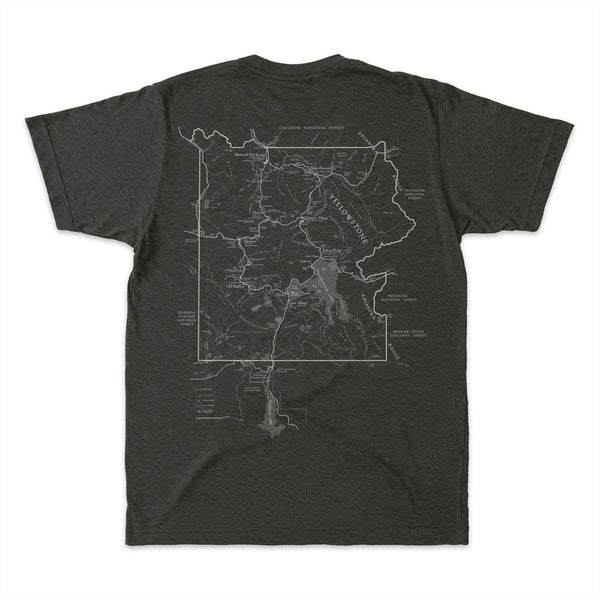Yellowstone National Park Map Short-Sleeve Tee - McGovern Outdoor