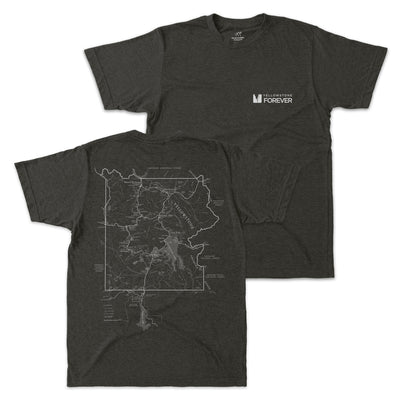 Yellowstone National Park Map Short-Sleeve Tee - McGovern Outdoor