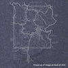Yellowstone National Park Map Unisex Tee