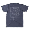 Yellowstone National Park Map Unisex Tee