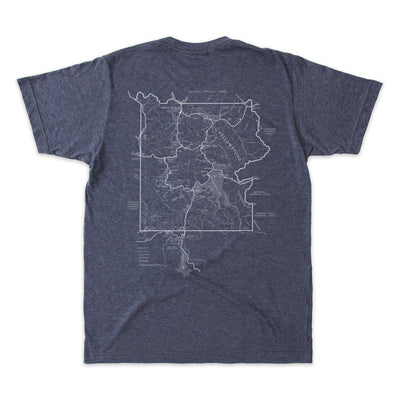 Yellowstone National Park Map Unisex Tee