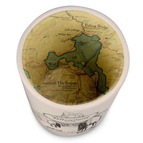 Yellowstone National Park Vintage Map Shot Glass - McGovern Outdoor