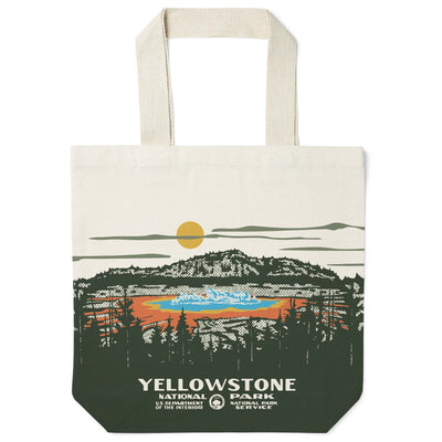 Yellowstone National Park WPA Recycled Canvas Tote Bag