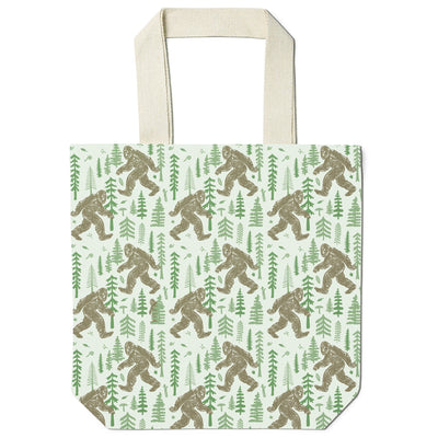 Yeti Pattern Recycled Canvas Tote Bag