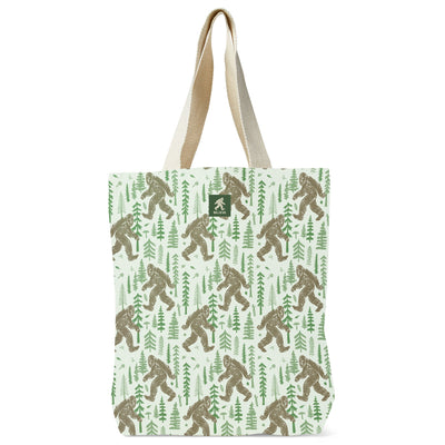 Yeti Pattern Recycled Canvas Tote Bag