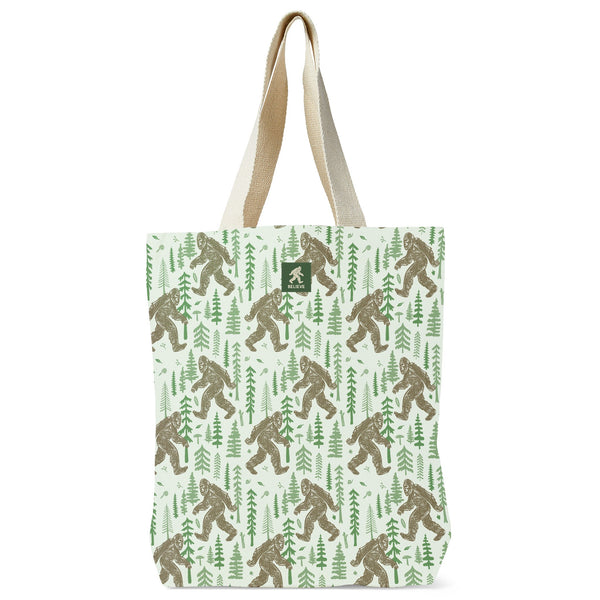 Yeti Pattern Recycled Canvas Tote Bag