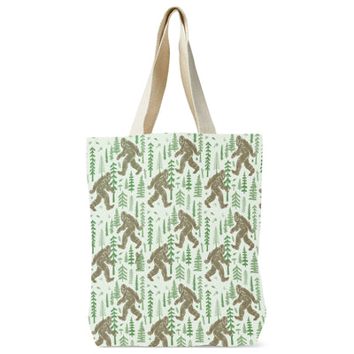 Yeti Pattern Recycled Canvas Tote Bag