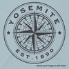 Yosemite Line Map and Compass Long-Sleeve Unisex Tee