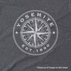 Yosemite National Park Map Unisex Short-Sleeve Tee