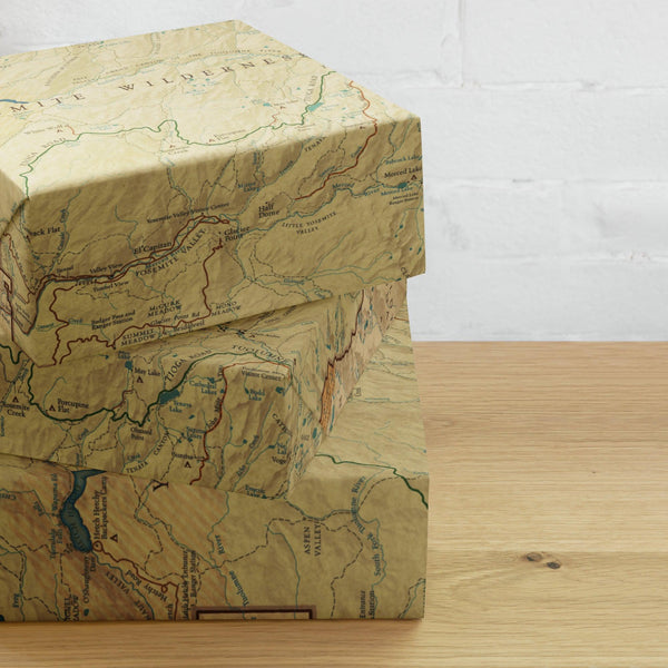 Yosemite National Park Vintage Map Wrapping Paper