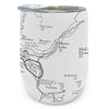 Yosemite Valley Line Map Wine Tumbler