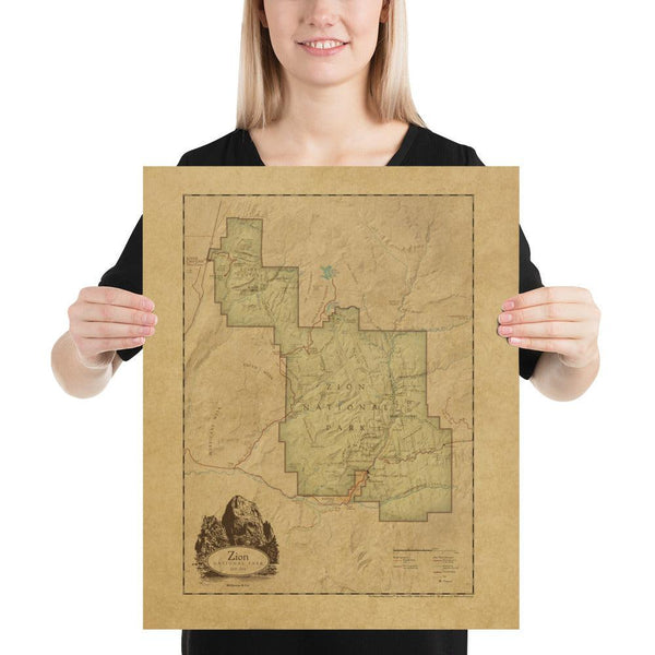 Zion National Park Poster