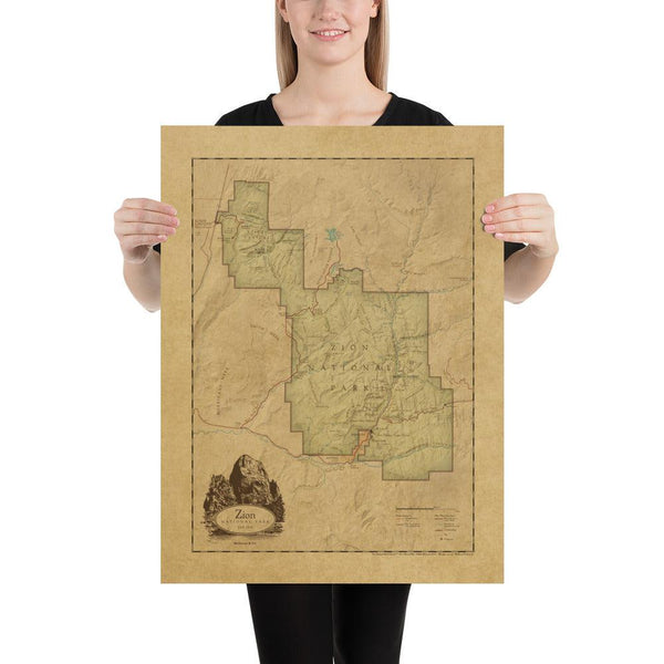 Zion National Park Poster