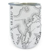 Acadia National Park Line Map Wine Tumbler