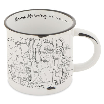Acadia National Park Map Camp Mug