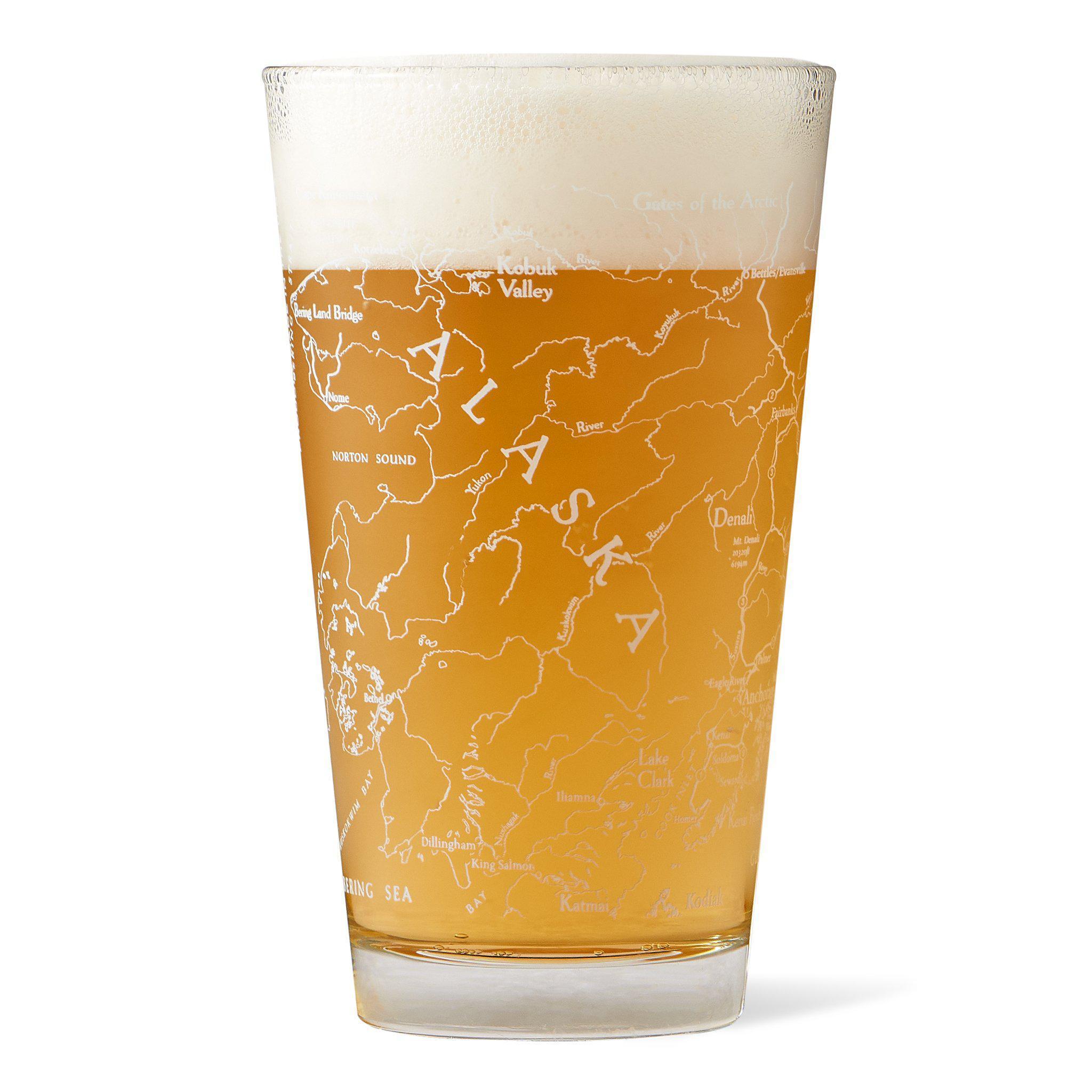 Pacific Northwest Pint Glass set: 6 beer glasses - Mac & Jacks, Black  Raven, etc