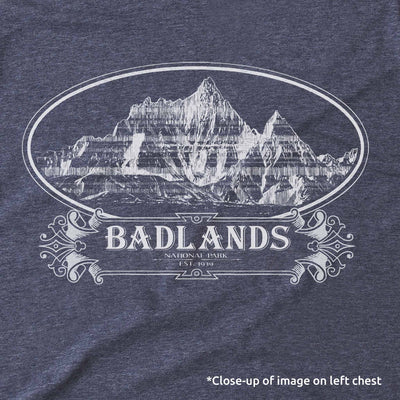 Badlands Cartouche and Map Unisex Long-Sleeve Tee