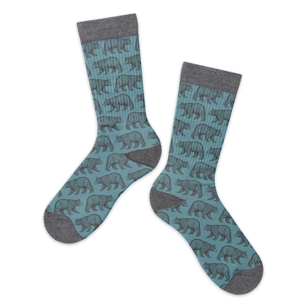 Black Bear Pattern Sock