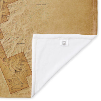 Bryce Canyon Map Blanket - McGovern & Company