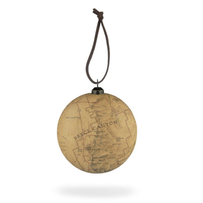 Bryce Canyon National Park Map Ornament